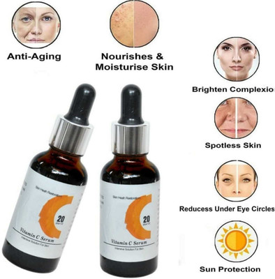 LOVE HUDA Vitamin C Skin Whitening and Glowing, Anti Aging Freckle Removing Face Serum(30 ml)