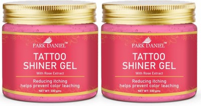 PARK DANIEL Tattoo Shiner Gel with Rose Extract Prevents Color Leaching Pack 2 of 100 G(200 g)