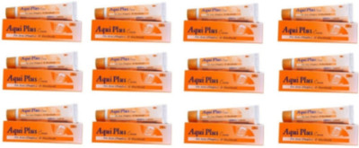 aqui plus CREAM FOR ACNE PIMPLES AND BLACKHEADS(PACK OF 12(300 g)