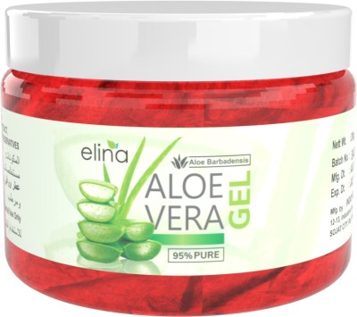 ELINA Multi Purpose Red Rose Aloe Vera Gel| Moisturizing & Brightening | Pack of 1(200 g)