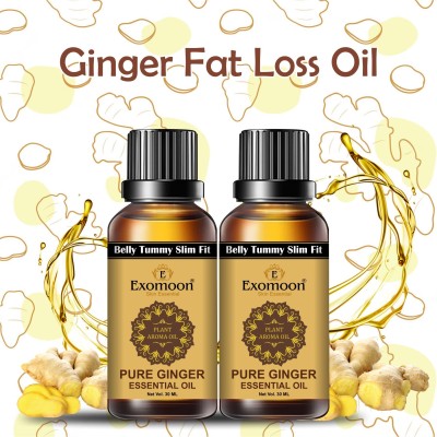 EXOMOON 2 Pack Ginger Oil Lymphatic Drainage Massage(60 g)