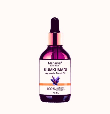 Manarya Kumkumadi Tailam Glowing Skin Kashmiri Saffron Sandalwood Reduces Lines,Wrinkles(15 ml)