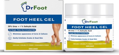 Dr Foot Foot Heel Gel Moisturizes Callus Cracked Rough Dry Dead Skin and Corns, Softens Thick Painful Nails – 100gm(100 g)