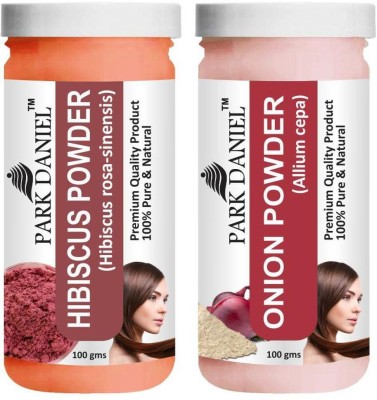 PARK DANIEL Skin Care Combo Of Hibiscus Powder & Onion Powder Combo Pack of 2 Bottles of 100 gm (200 gm )(200 g)