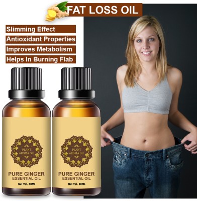 panthi Fat Burning Oil, Slimming oil, Fat loss go weight loss body fitness oil Pack2(40 ml)