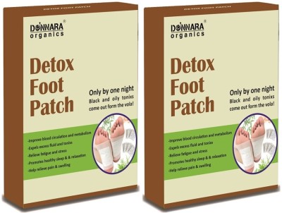 Donnara Organics Foot Pain Free,Remove Toxins Cleansing For Stress Relief 10 Patches Pack of 2(20 g)