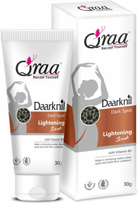 Qraa Daarknil Polisher For Intimate Lightening/Dark Spots/ Uneven Tone/Skin Whitening (30 G) For Rs. 86