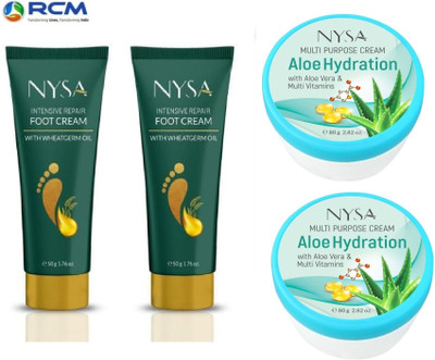 RCM Nysa Foot Cream (50g) and Multipurpose Cream (80 ml) (Pack of 2)(260 ml)