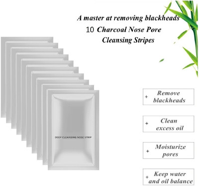 THTC Charcoal Blackhead & Whitehead Remover Nose Strips(10 g)