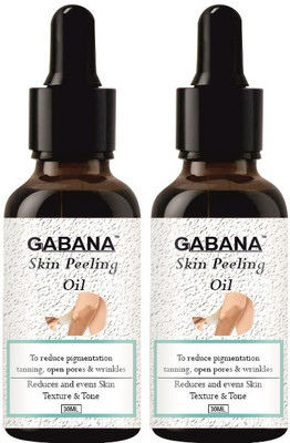 GABANA Skin Whitening Yellow Peeling Oil for Body Cleaning 30ML - Pack of 2(60 ml)