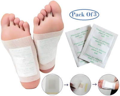 FlyTouch 30 Patche Remove Toxins Pads Ginger Detox Foot Patch Bamboo Vinegar Foot Patch(200 g)