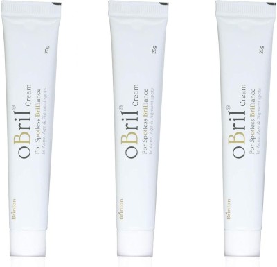 Brinton Obril Cream for Spotless Brilliance, Face Acne Skin Gel , 20 Gm x Pack of 3(60 g)