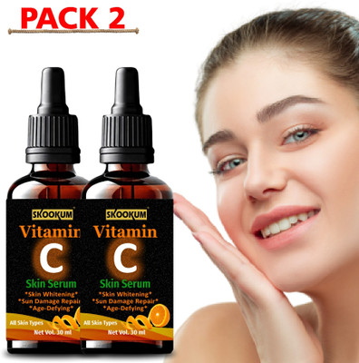 SKOOKUM Vitamin C Face Serum for Skin - Help Reduce Fine Lines, Wrinkles, Dark Spots(60 ml)