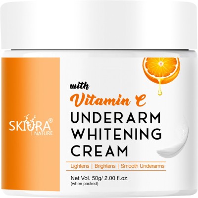 Skiura Nature Vitamin C Dark Underarm Skin Whitening Cream Enriched with Vitamin E Oil(50 g)