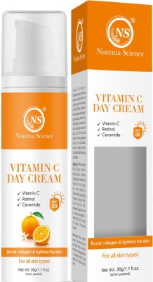 Nuerma Science Vitamin C Day Cream with Retinol & Ceramide For Even Skin Tone & Clear Skin(30 g)
