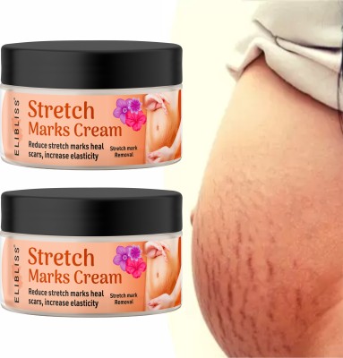 ELIBLISS Stretch Cream for Stretch Marks Removal Post Pregnancy Pack of 2(100 g)