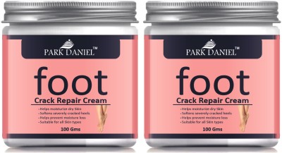 PARK DANIEL Soft Heel Foot Cream Repair Rough, Dry and Cracked Heel Pack of 2 of 100 grams(200 g)