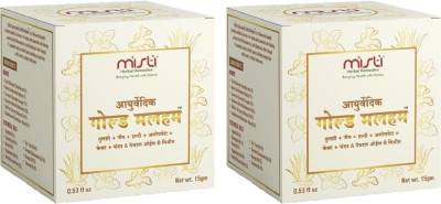 MISTI HERBAL REMEDIES Ayurvedic Gold Malam for Boils, Allergy, Burn Scars, Acne(30 g)