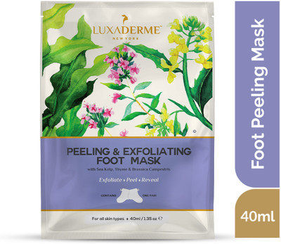 LuxaDerme Peeling & Exfoliating Foot Mask |off calluses, dry, and cracked skin(40 ml)