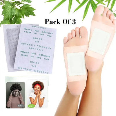 FlyTouch Health Foot Patches For Stress Relief, Remove Toxins Cleansing Detox 30 Patches(200 g)