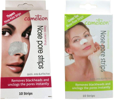 Cameleon nose strips como in Thayers & Green Tea - 10 Strips each(0.1 g)