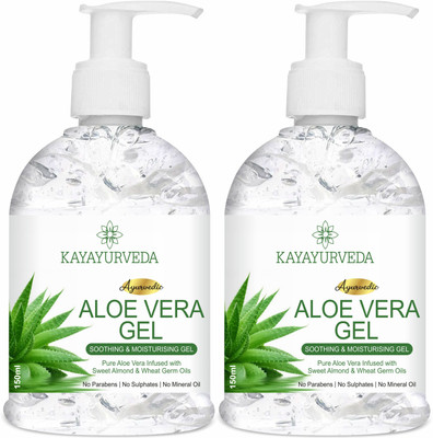 KAYAYURVEDA Pure Aloe Vera Gel for Moisturize Skin & Younger Looking(300 ml)