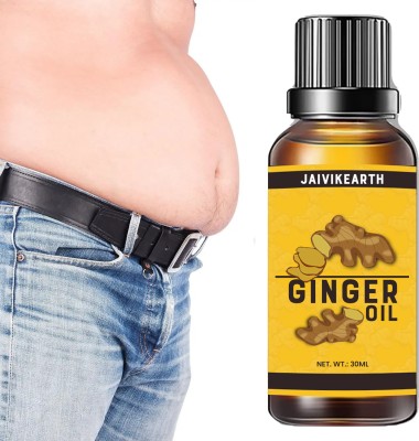 Jaivik Earth Tummy Drainage Fat Burner Ginger Oil Slimming Oil Body Firming Weight Loss Oil(30 ml)