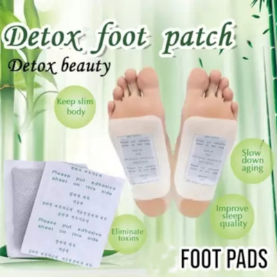 Acufit 10 Pc Adhesive Pads Cleansing Detox Foot Patches Natural Unwanted Toxins Remover(120 g)