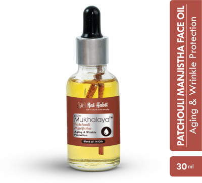 Nat Habit Patchouli Manjistha Mukhalaya Face Oil For Aging & Wrinkle Protection|Facial Oil(30 ml)