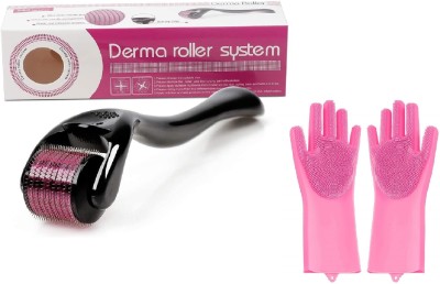 Sarchase Derma Roller 0.5mm 540 Micro Needles And Washing Gloves(1 g)