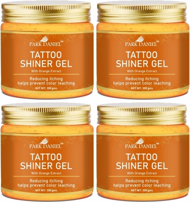 PARK DANIEL Tattoo Shiner Gel With Orange Extract Reduce Itching Pack of 4 100 G(400 g)