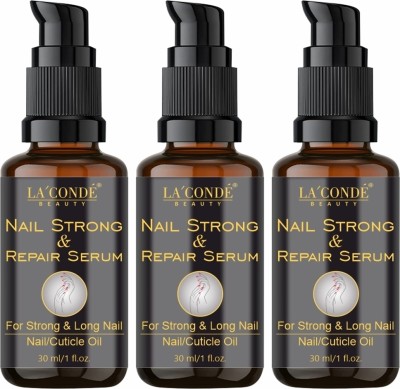 La'Conde Nail Serum Repair Nails & Hydrate Cuticle Area Pack of 3 of 30ML(90 ml)