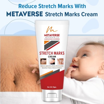 Metaverse Pregnancy Stretch Marks Cream soothes and calms skin Under Arm Body Fat Mark(50.25 g)