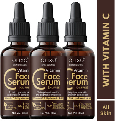 88% OFF on OLIXO Vitamin C Booster Face Serum for Bright Glowing Skin(90 ml)