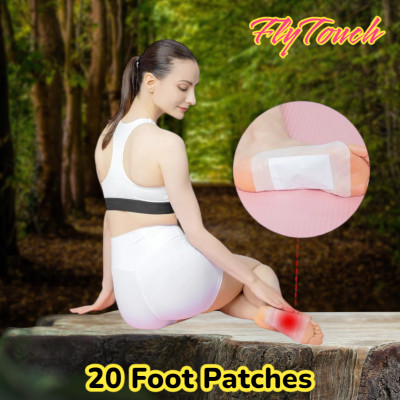 FlyTouch 20 Organic Health Detox Foot Patch Remove Toxins Promoting Sleeping Healthcare(180 g)