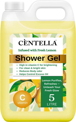 CENTELLA Body wash Shower Gel | Enriched with fresh lemon extract| Body wash|Rich lather(5 L)