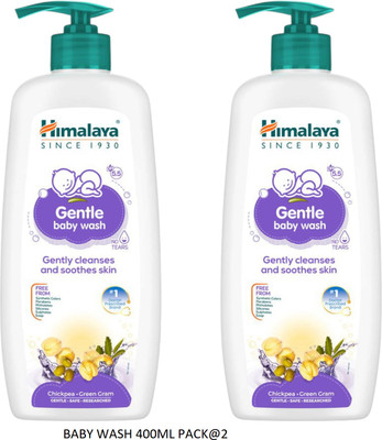 Himalaya Herbals GENTEL BABY WASH 400ML PACK OF 2(2 x 400 ml)