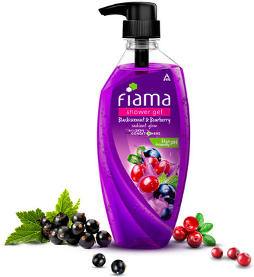 FIAMA Blackcurrant & Bearberry Body Wash Shower Gel, Moisturized Skin & Radiant Glow(500 ml)