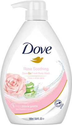 DOVE Soothing Rose & Aloe Vera Body Wash for Replenished Skin, Refreshing Scent(1000 ml)