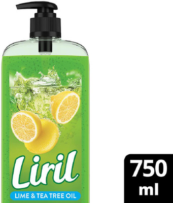 Liril Super Saver XL Pump, Lemon & Tea Tree Oil, Paraben Free Body Wash(750 ml)