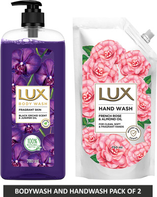 LUX Black Orchid and French Rose(2 x 750 ml)