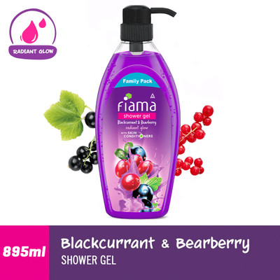 FIAMA Blackcurrant & Bearberry Body Wash Shower Gel, Moisturized Skin and Radiant Glow(895 ml)