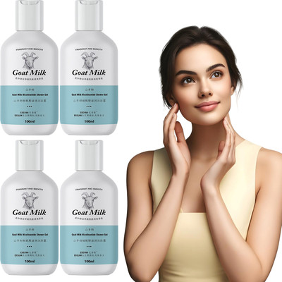 vcn Shower Gel Pack – Goat Milk & Niacinamide – 4 Bottles(4 x 100 ml)