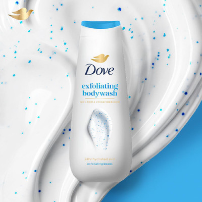 DOVE Exfoliating Bodywash with Triple Hydration Serum(300 ml)