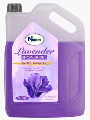 Nutridox Lavender Skin-Awakening Shower Gel, Clean & Moisturized Body Wash Refill Can