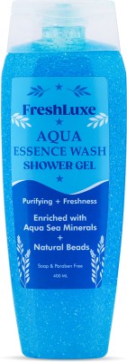 FreshLuxe Aqua Essence Shower Gel & Body Wash with Beads(400 ml)