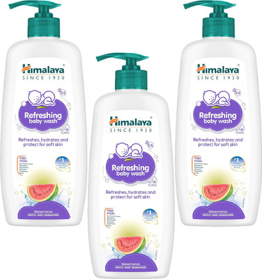 HIMALAYA REFRESHING BABY WASH 400ML ( Pack of 3 )(3 x 400 ml)