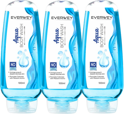 Everwey Daily Refreshing Aqua Body Wash pack Of 3(3 x 100 ml)