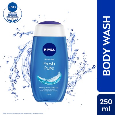 NIVEA Body Wash Fresh Pure Shower Gel Refreshing Aquatic Scent(250 ml)
