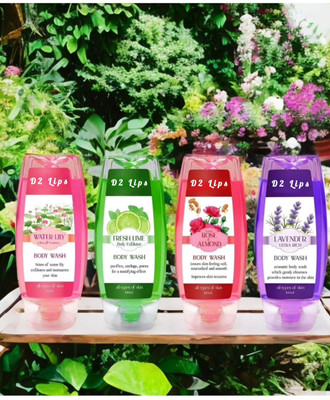 D2 LIPS Clean Body Wash For Men and Women(4 x 100 ml)